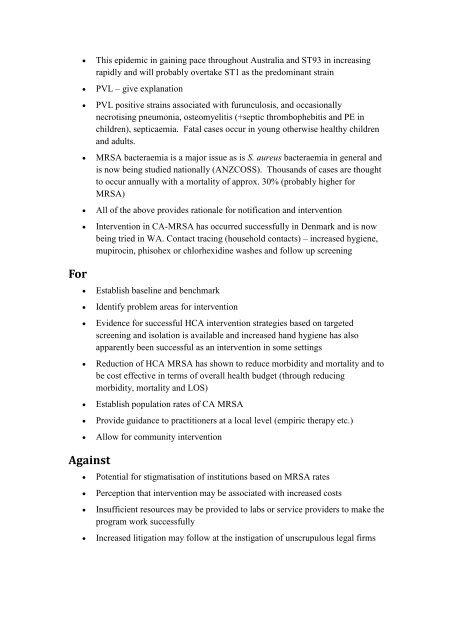 Model Answers Microbiology Written examinations 2007 - RCPA