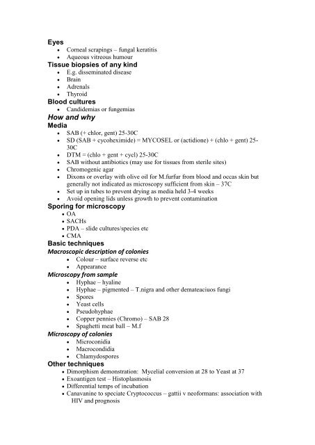 Model Answers Microbiology Written examinations 2007 - RCPA