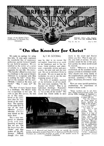 British Advent Messenger - Adventisthistory.org.uk