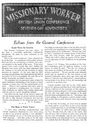 Echoes from the General Conference