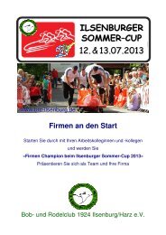 Firmen an den Start - beim BRC Ilsenburg