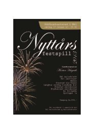 NyttÃ¥rsfestspill 2013, program - Norsk musikkrÃ¥d