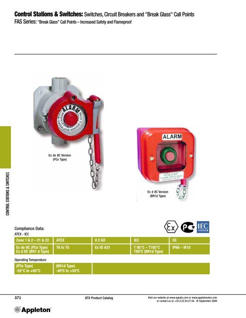 Control Stations & Switches: Switches, Circuit Breakers and "Break ...