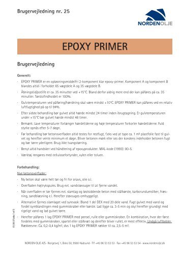 EPOXY PRIMER - Norden Olje