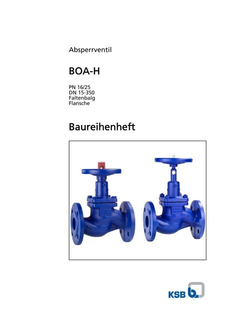 BOA-H Baureihenheft