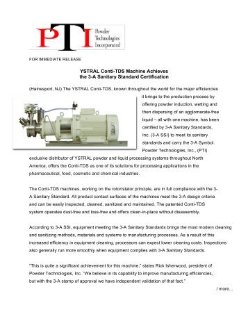 Read more - Powder Technologies Inc.