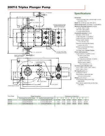 200T-5 Triplex Plunger Pump - Process Pumps