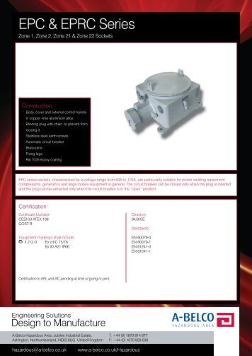 EPC & EPRC Series - A-Belco