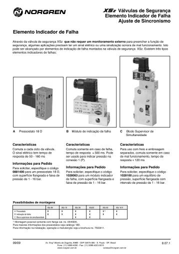 VÃ¡lvulas de SeguranÃ§a Elemento Indicador de Falha Ajuste ... - Coppi