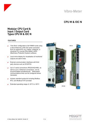 CPUM - Zeefax Condition Monitoring
