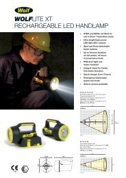 Wolflite XT Leaflet - Wolf Safety Lamp Company