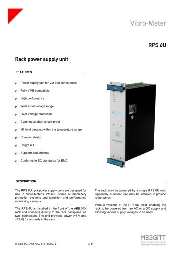 RPS6U - Zeefax Condition Monitoring