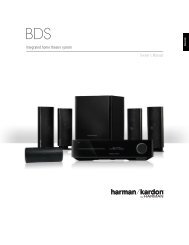 Integrated home theater system Owner's Manual - Harman Kardon