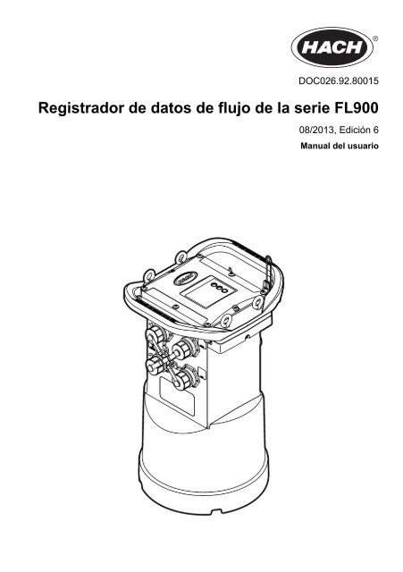 Registrador de datos de flujo de la serie FL900 - Hachflow