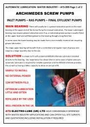 Screw Pump Flyer - ATS Electro-Lube