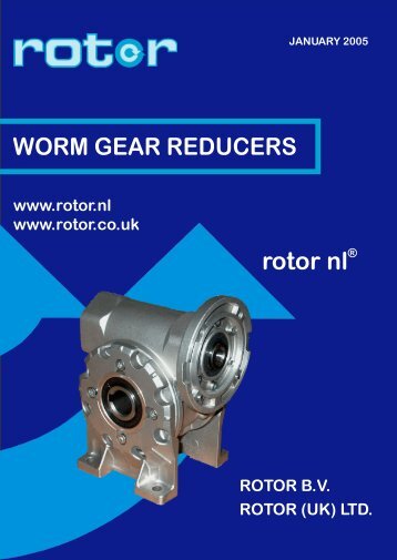 Worm Gear Reducers (MRT) - Rotor UK