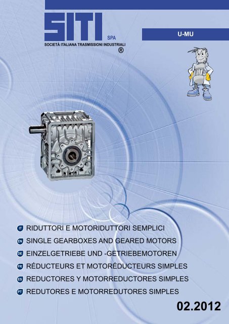 U-MU Catalogo riduttori - Siti SpA