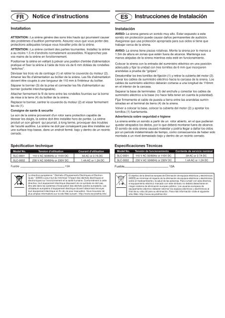 Installation Instructions - Klaxon Signals Ltd.