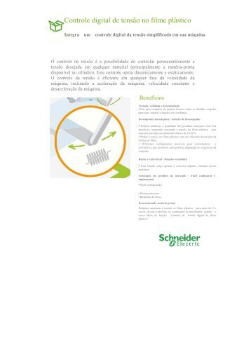 Controle digital de tensÃ£o no filme plÃ¡stico - Schneider Electric