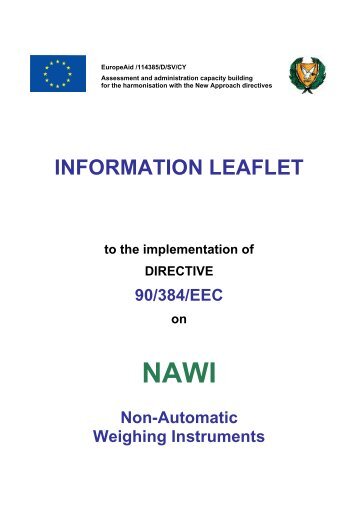 information leaflet - Cyprus Organization for the Promotion of Quality