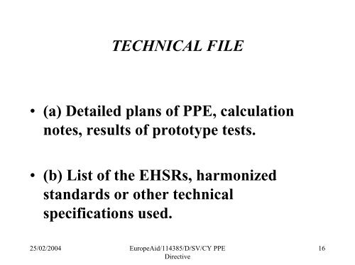 PPE DIRECTIVE 89/686/EEC