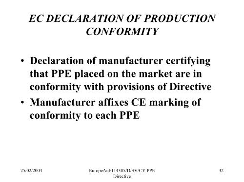 PPE DIRECTIVE 89/686/EEC