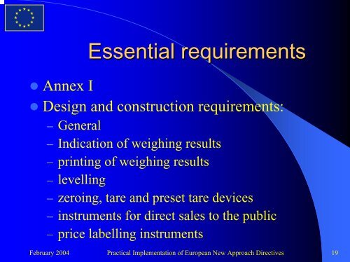 Non-Automatic Weighing Instruments