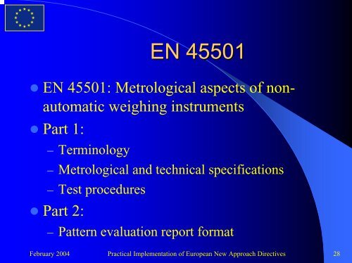 Non-Automatic Weighing Instruments