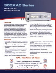 300XAC Series Modular AC Power Sources