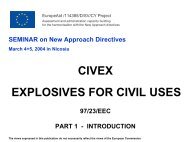 civex explosives for civil uses 97/23/eec part 1