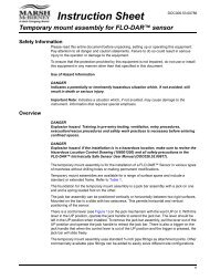 Instruction Sheet - Temporary mount assembly for Flo-Dar - Hachflow