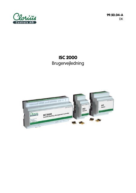 ISC 2000 Brugervejledning, clorius 99.50.04 DK - Clorius Controls