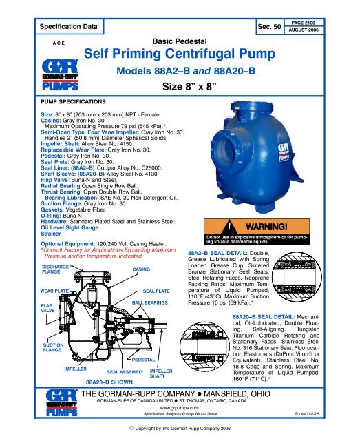 Self Priming Centrifugal Pump