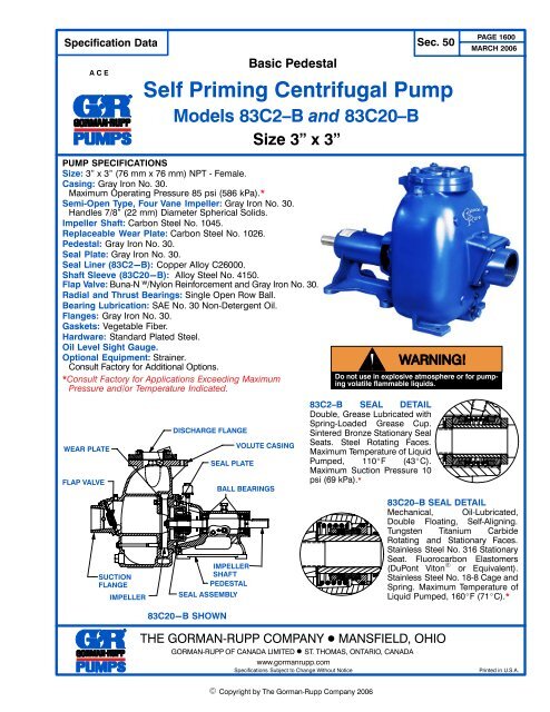 Self Priming Centrifugal Pump