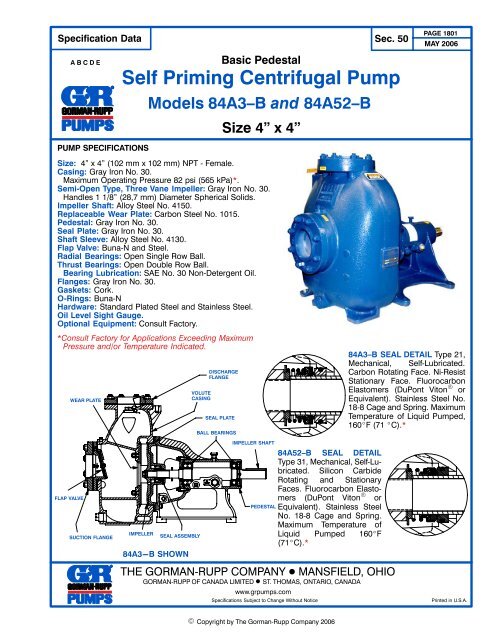 Self Priming Centrifugal Pump