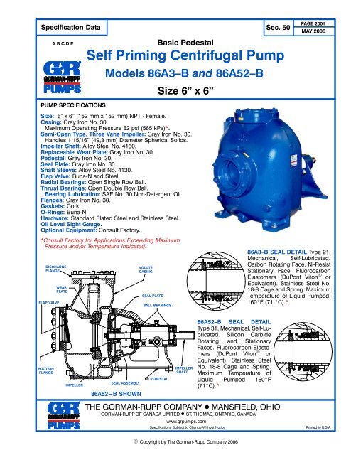 Self Priming Centrifugal Pump