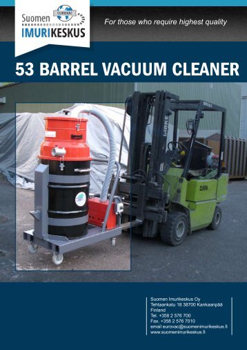 53 BARREL VACUUM CLEANER - Suomen Imurikeskus Oy