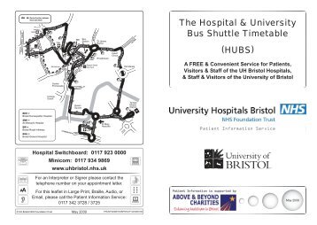 free shuttle bus - United Bristol Healthcare NHS Trust