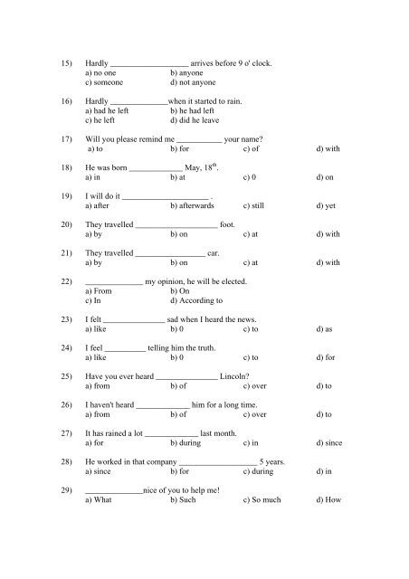 ATS 2008 Anglais Part II Option DurÃ©e: 1 h 1) It - Concours ENSEA