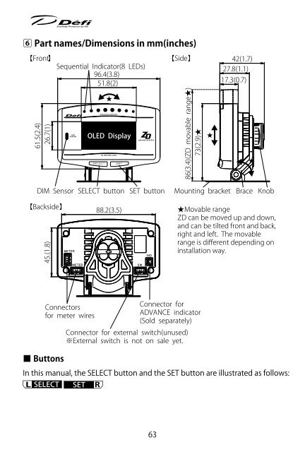 ADVANCE ZD manual - Defi