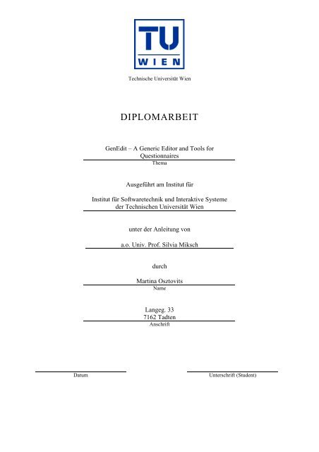 Engineering master thesis