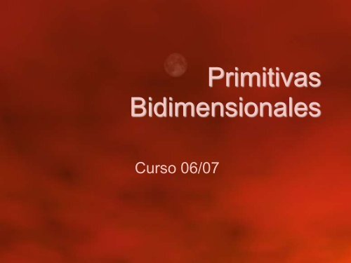 Primitivas 2D - GIAA