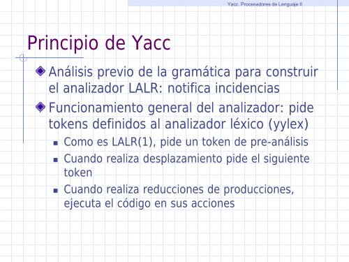 Introducción a Yacc - GIAA