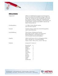 MEWA Factsheets