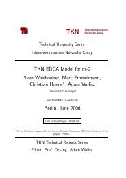 TKN EDCA Model for ns-2 Sven Wiethoelter, Marc Emmelmann ...