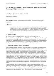 An architecture of an ICT based system for constructivist ... - Hrast