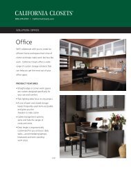 Home Office Brochure - California Closets