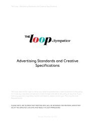 Advertising Standards and Creative Specifications - Bell Media