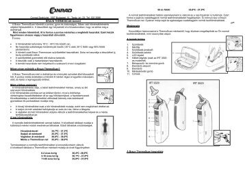 Milyen elven mûködik a Braun ThermoScan? - produktinfo.conrad.com