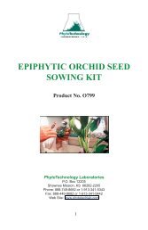 epiphytic orchid seed sowing kit - PhytoTechnology Laboratories